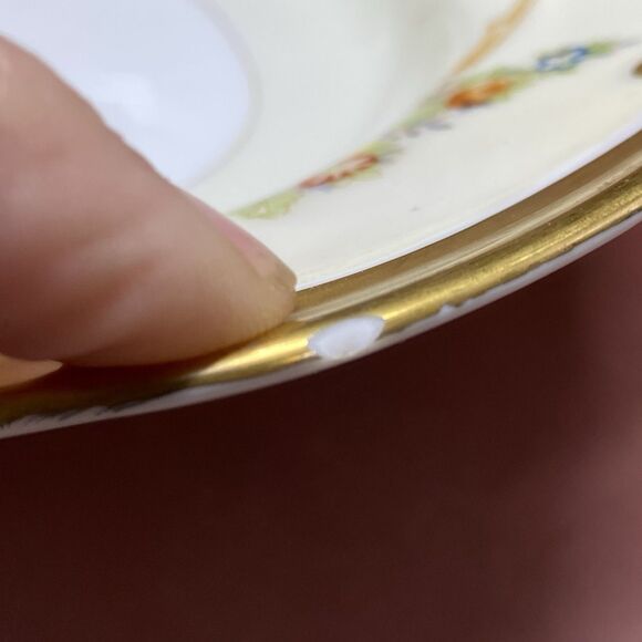 Empress China Floral Gold Trim Oval Platter 12" X 8.5" Hand-painted Japan Vtg - Picture 4 of 8